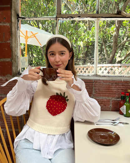 Strawberry Knit Top