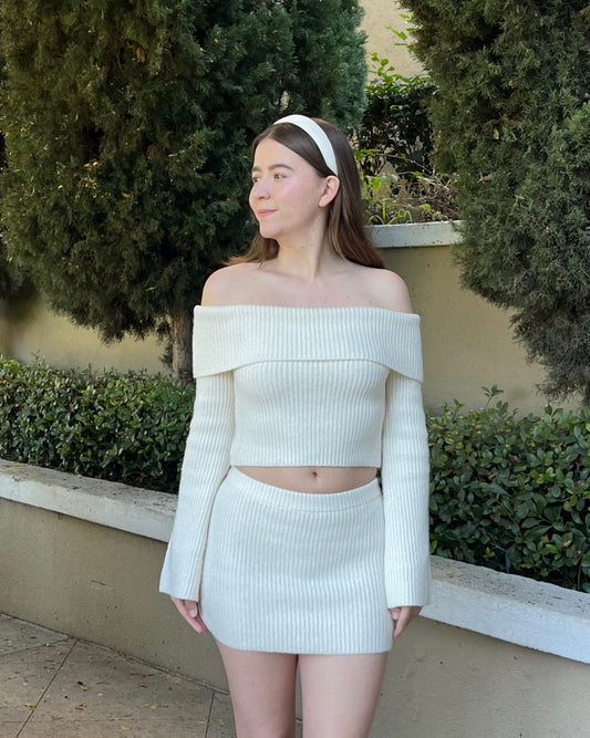 Sweater Mini Skirt