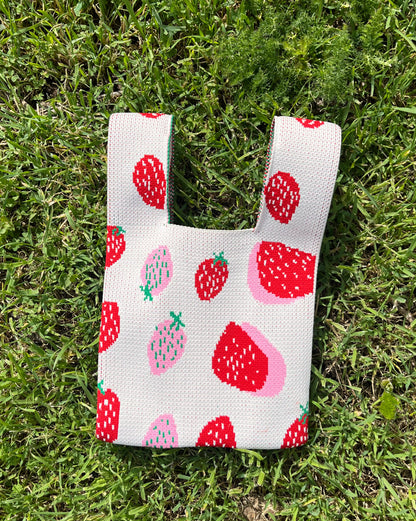 Strawberry Stretchy Tote Bag